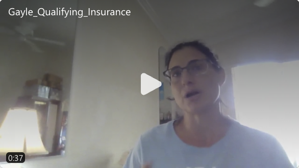 Interview still about insurance qualification from the original study